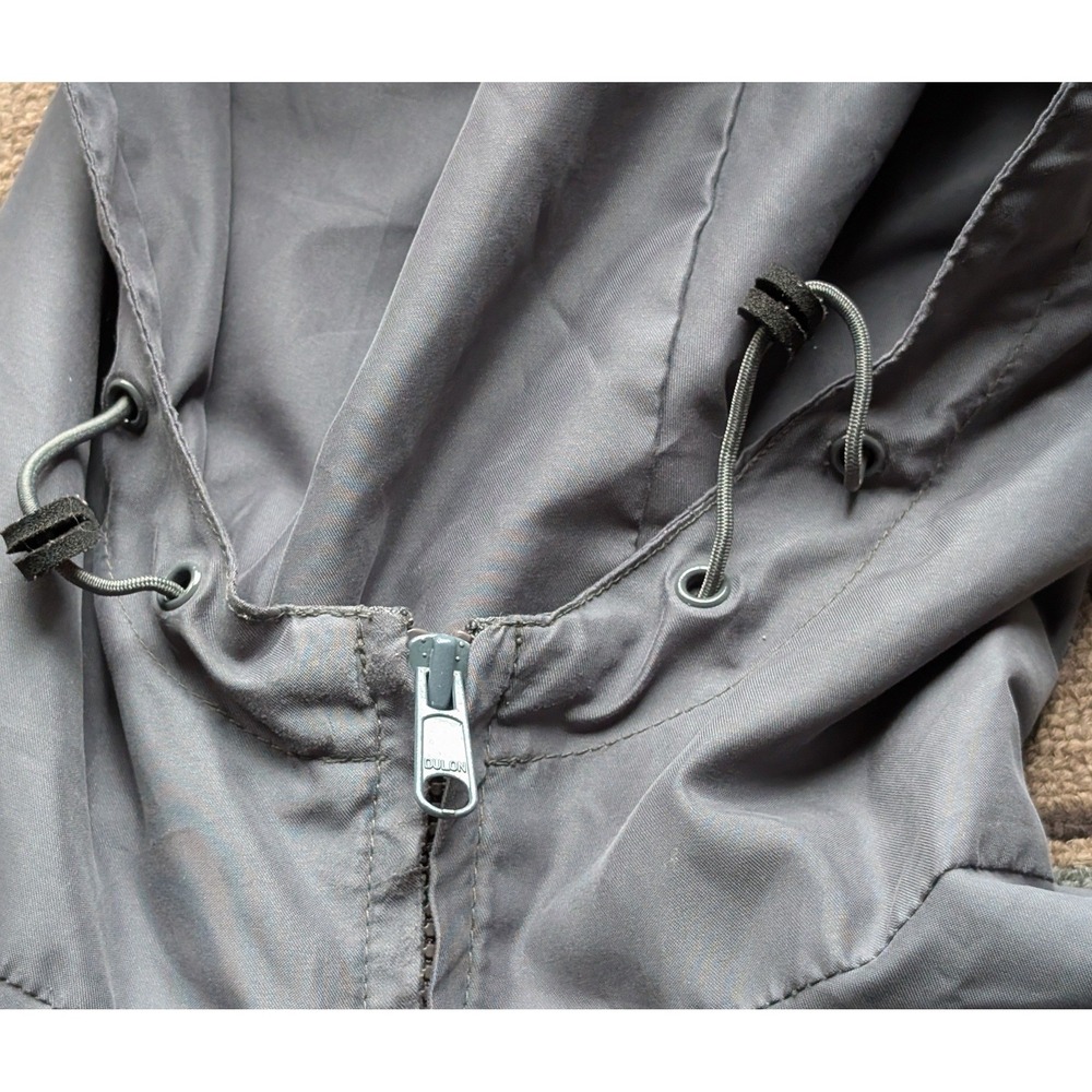 Aeropostale Mens Gray Full Zip Windbreaker Hooded Jacket Mesh Lined M Gorpcore - Picture 12 of 13
